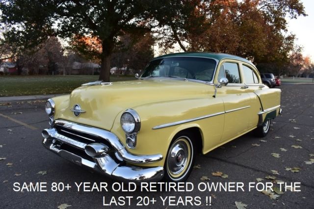 1953 Yellow Oldsmobile Eighty-Eight Sedan