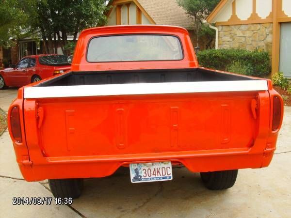 1961 Red Ford F-100 Unibody Truck