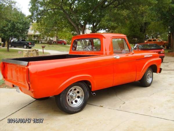 1961 Red Ford F-100 Unibody Truck