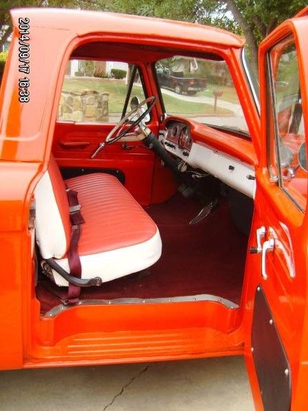 1961 Red Ford F-100 Unibody Truck