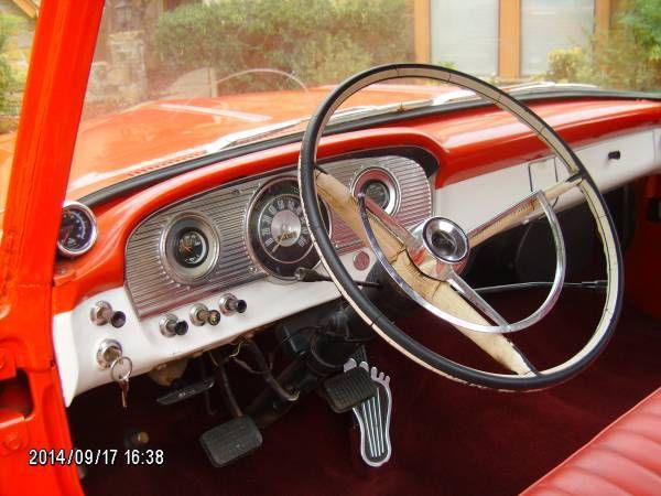 1961 Red Ford F-100 Unibody Truck