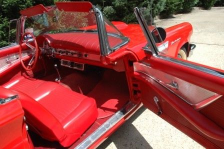 1957 Red Ford Thunderbird Convertible