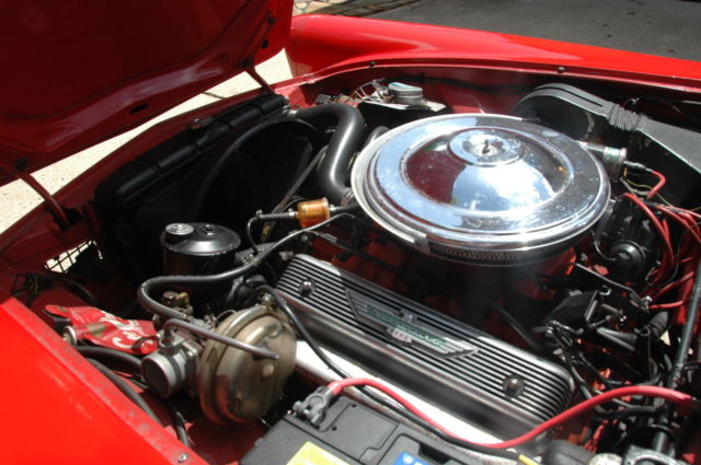 1957 Red Ford Thunderbird Convertible