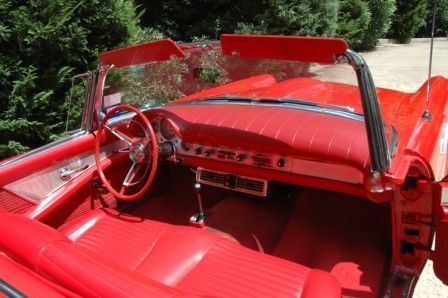 1957 Red Ford Thunderbird Convertible