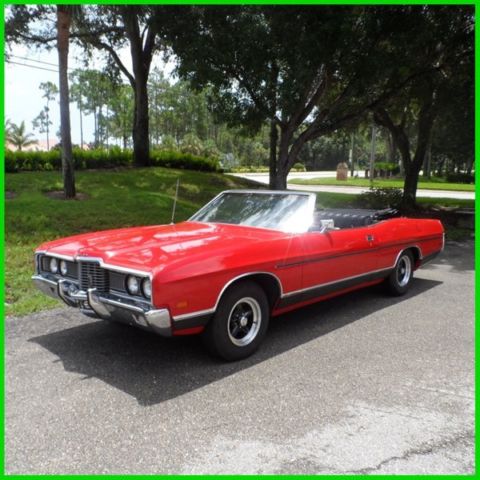 1972 Red Ford Galaxie Convertible