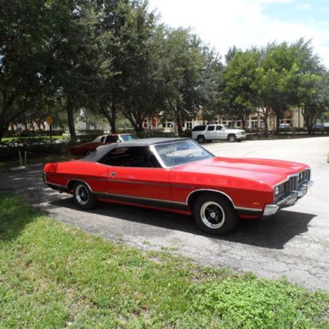 1972 Red Ford Galaxie Convertible
