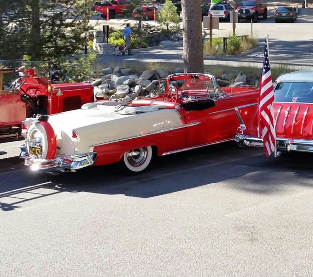 1955 Gypsy Red and Shorline Beige Chevrolet Bel Air Convertible Convertible