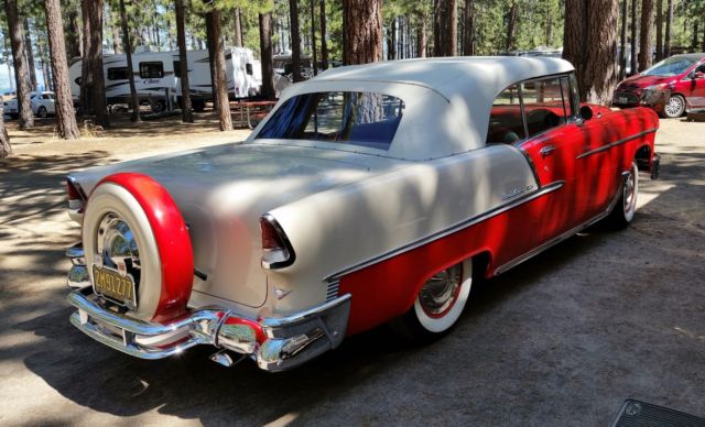 1955 Gypsy Red and Shorline Beige Chevrolet Bel Air Convertible Convertible
