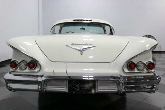 1958 White Chevrolet Impala Coupe