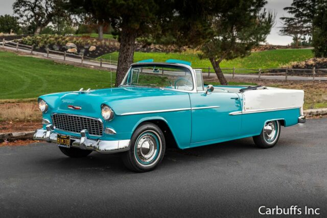 1955 Blue Chevrolet Bel Air/150/210 Convertible