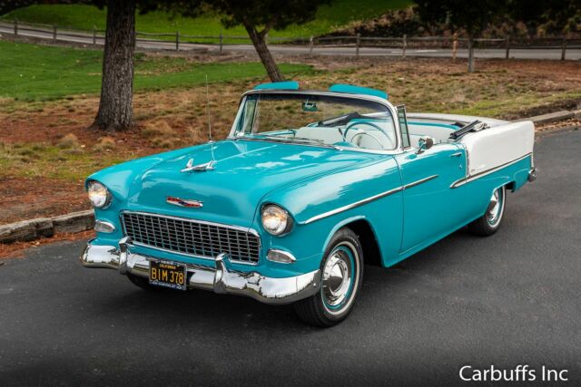 1955 Blue Chevrolet Bel Air/150/210 Convertible