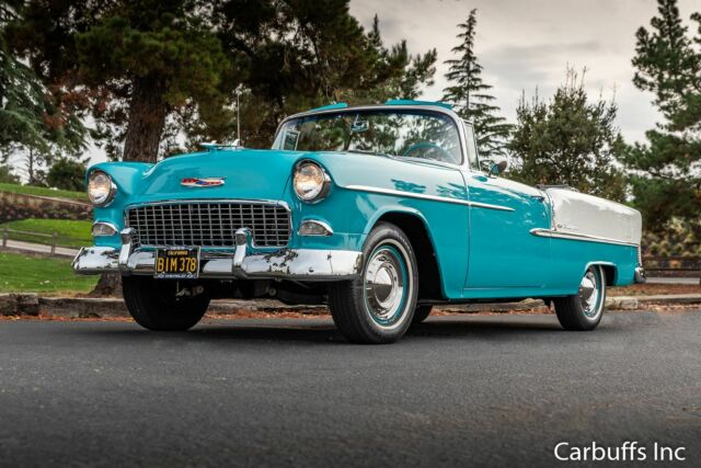 1955 Blue Chevrolet Bel Air/150/210 Convertible