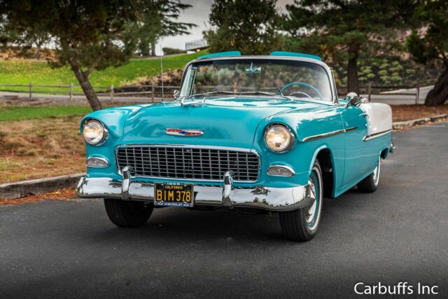 1955 Blue Chevrolet Bel Air/150/210 Convertible