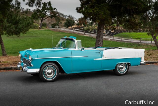 1955 Blue Chevrolet Bel Air/150/210 Convertible