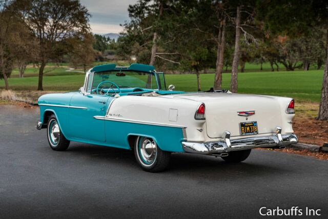 1955 Blue Chevrolet Bel Air/150/210 Convertible