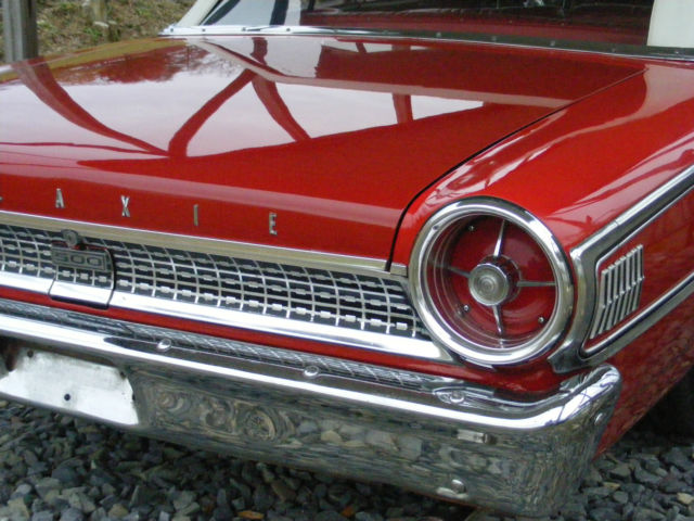 1963 Red Ford Galaxie Convertible