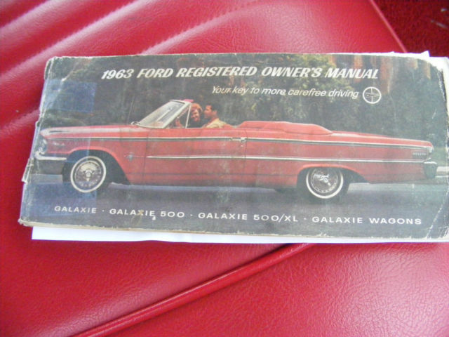 1963 Red Ford Galaxie Convertible