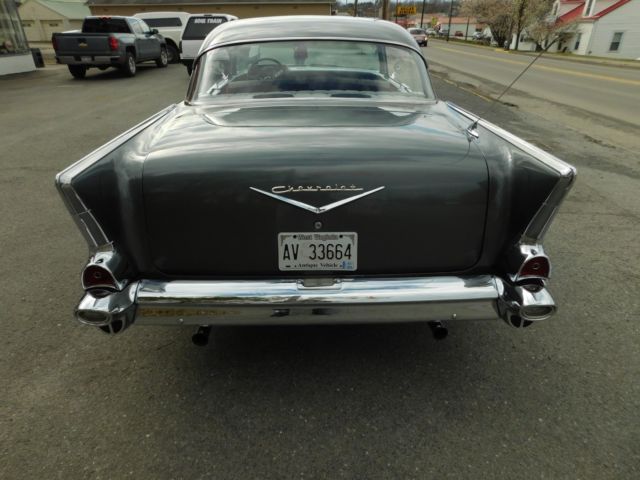 1957 Gray Chevrolet Bel Air/150/210 2 door hardtop