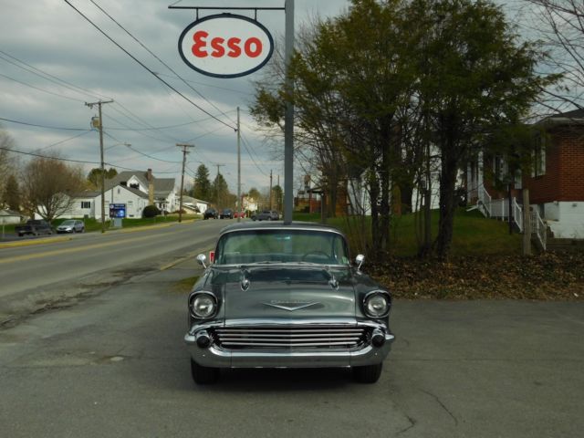1957 Gray Chevrolet Bel Air/150/210 2 door hardtop