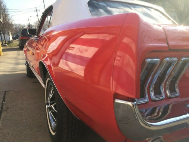 1967 Red Ford Mustang Convertible