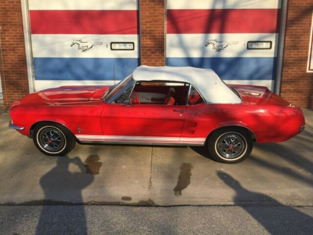 1967 Red Ford Mustang Convertible