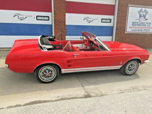 1967 Red Ford Mustang Convertible