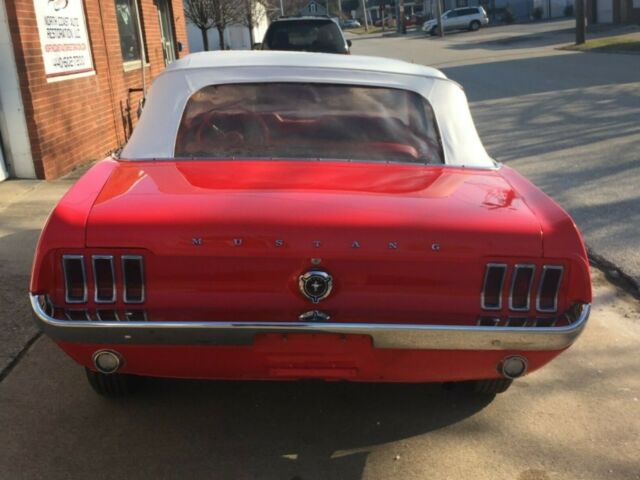 1967 Red Ford Mustang Convertible
