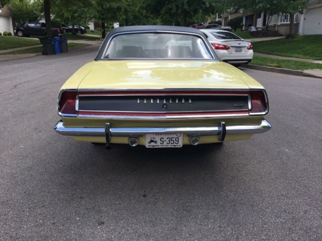 1969 Yellow Plymouth Barracuda Coupe