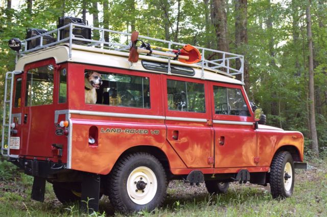 1980 Red Land Rover Defender