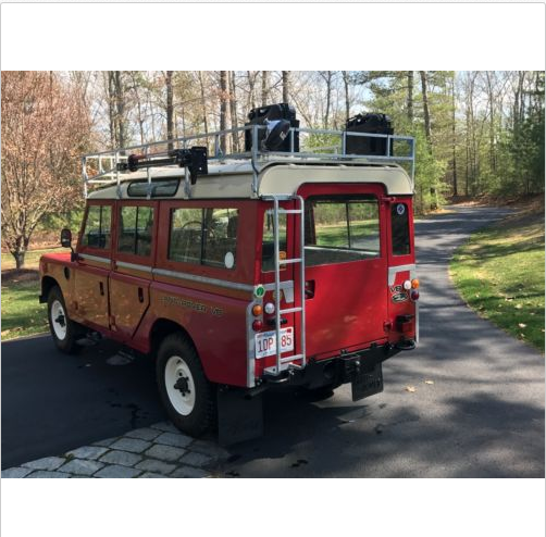 1980 Red Land Rover Defender
