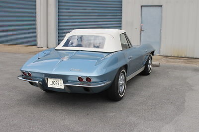 1963 Blue Chevrolet Corvette Convertible
