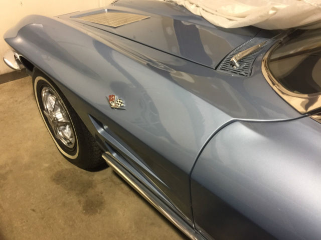 1963 Blue Chevrolet Corvette Convertible