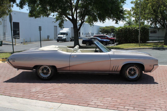 1969 Silver Buick Skylark Convertible
