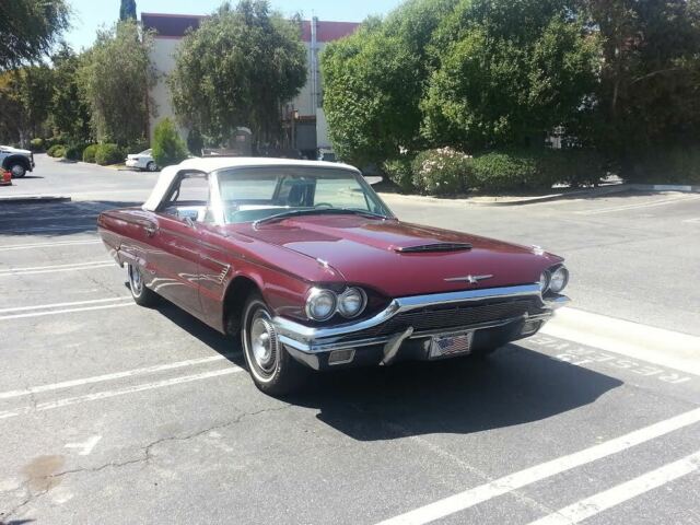 1965 Burgundy Ford Thunderbird Convertible