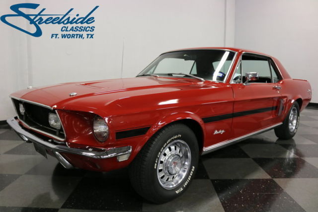 1968 Red Ford Mustang Coupe
