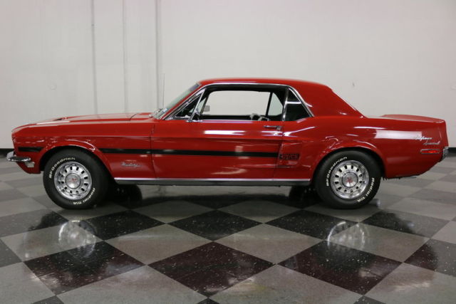 1968 Red Ford Mustang Coupe