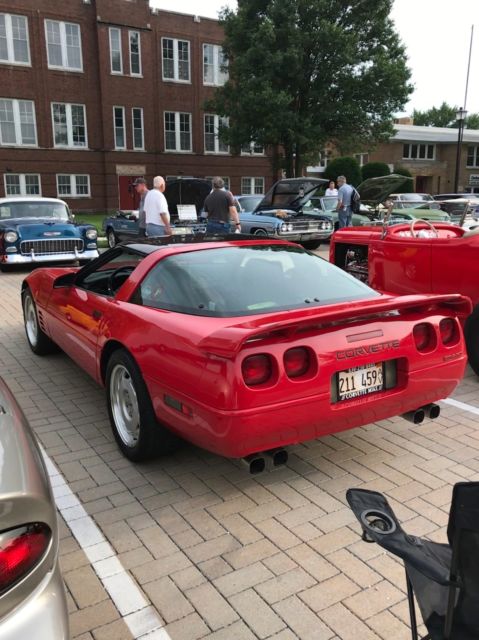 1991 Red Chevrolet Corvette Coupe