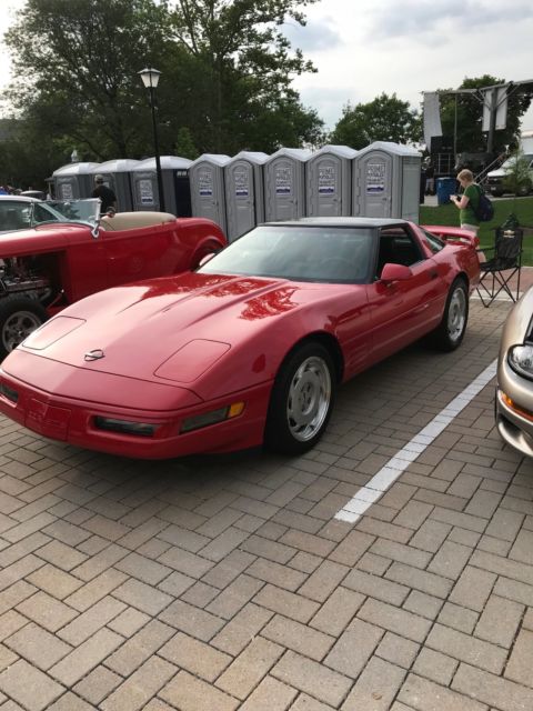 1991 Red Chevrolet Corvette Coupe