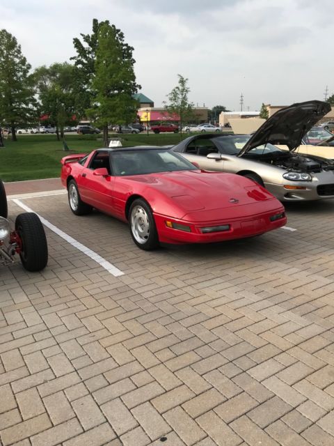 1991 Red Chevrolet Corvette Coupe