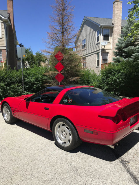 1991 Red Chevrolet Corvette Coupe