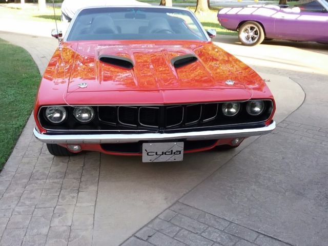 1970 Viper Red Plymouth Barracuda Convertible