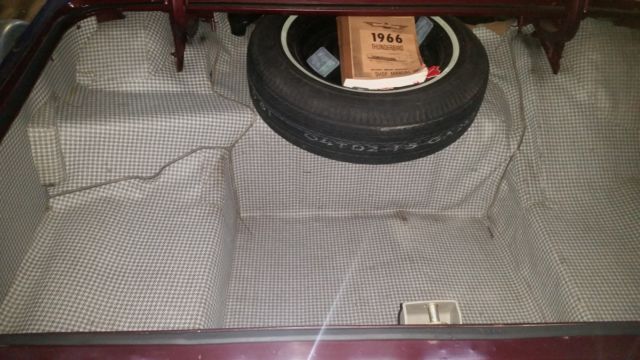 1966 Burgundy Ford Thunderbird 2dr full black vinyl top with tan/cream interior