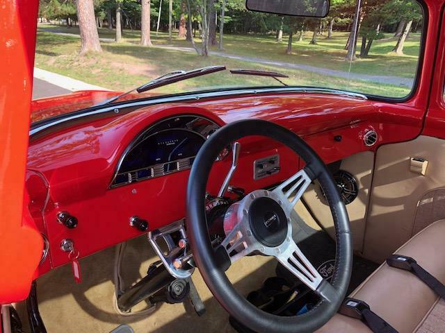 1956 Red Ford F-100 Standard Cab Pickup