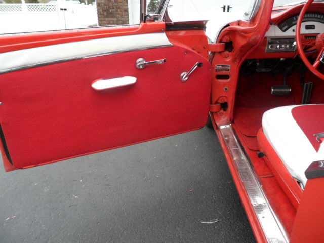 1957 Red/white Ford Fairlane hardtop coupe