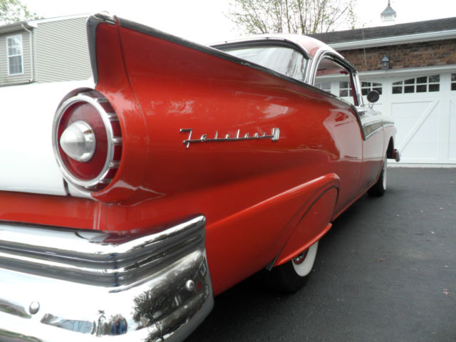 1957 Red/white Ford Fairlane hardtop coupe