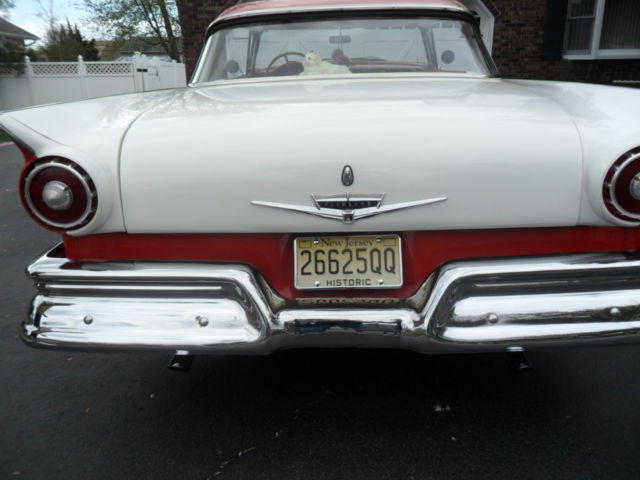 1957 Red/white Ford Fairlane hardtop coupe