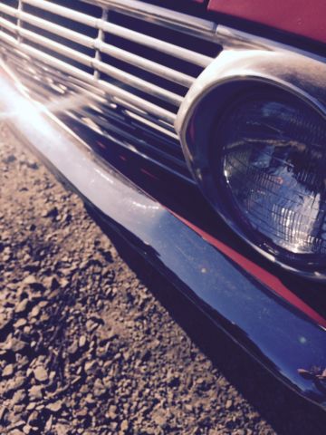 1963 Red Ford Falcon Coupe