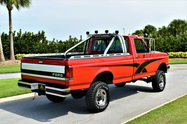 1989 Red Ford F-350 Pickup Truck