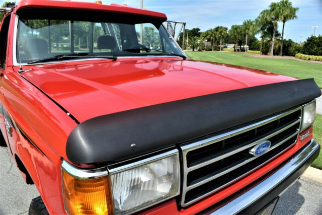 1989 Red Ford F-350 Pickup Truck