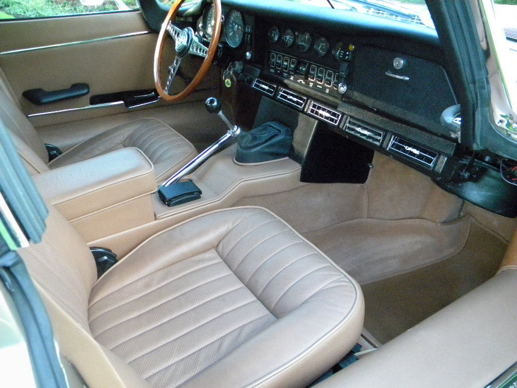 1970 Golden Sand Jaguar E-Type Convertible